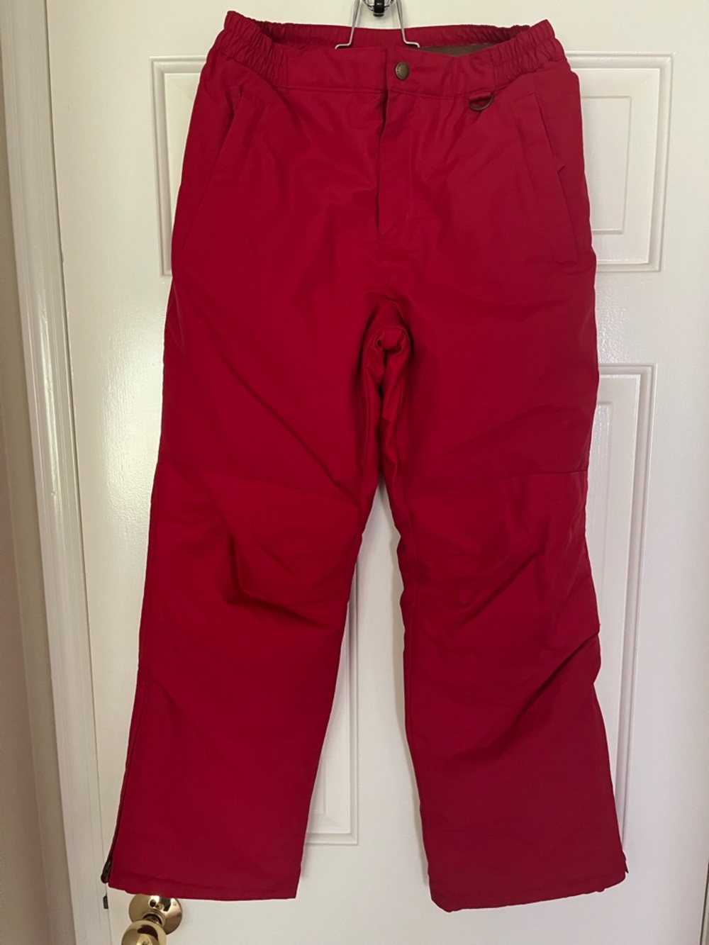 Worn once! Lands' End Kids Grow-A-Long Red Insulated Snow Pants